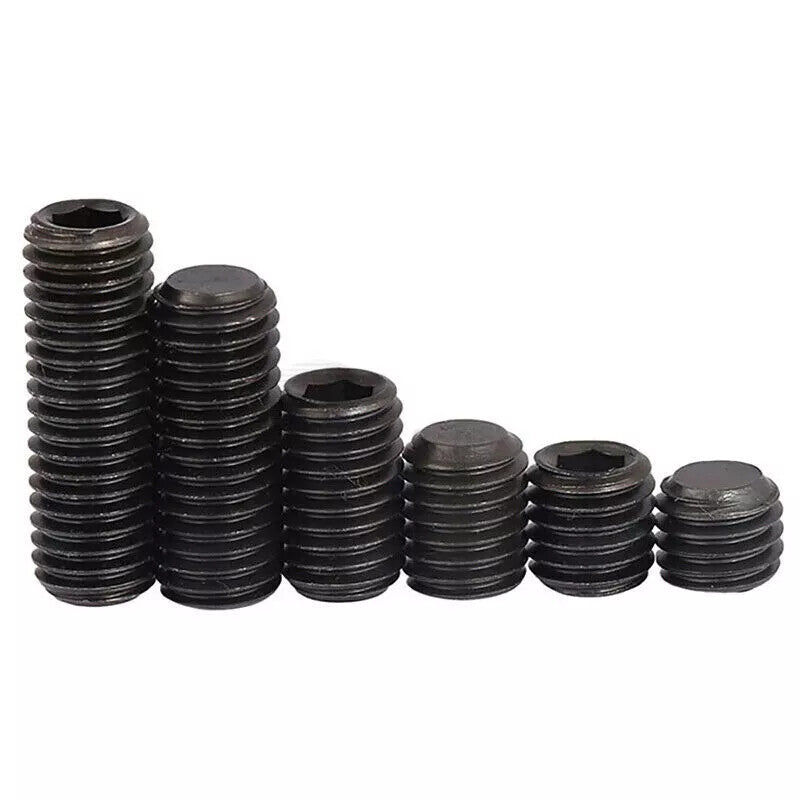 M3 M4 M5 M6 M8 M10 M12 HIGH TENSILE GRUB SCREWS CUP POINT ALLEN SOCKET SETS