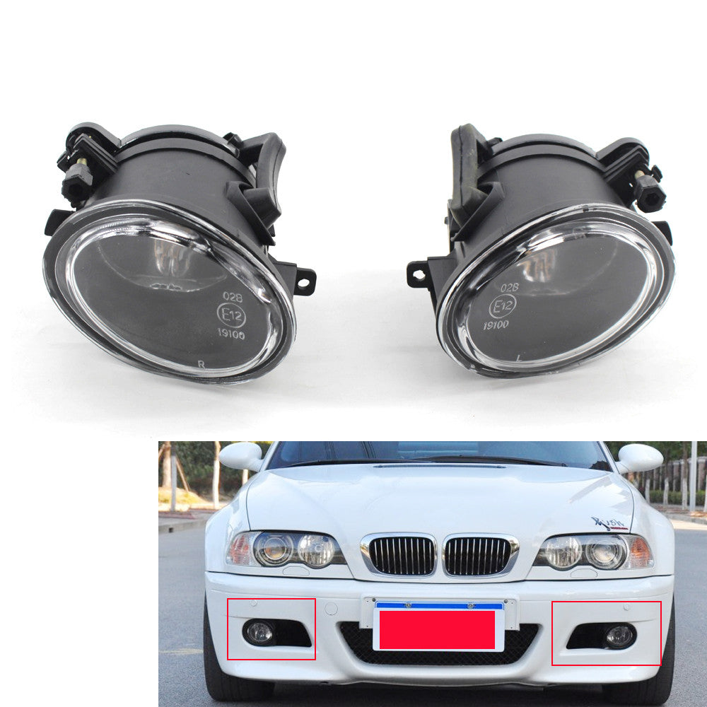 ya 1 8.5.4 Fog Lights for 01-06 E46 3 325i 330i M3 M5 Bumper Lamp Clear Lens Set