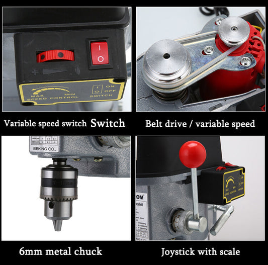 ya 26 340W 0.6mm-6.5mm GB-5158B Multi-function Small Electric Drill Machine 220V