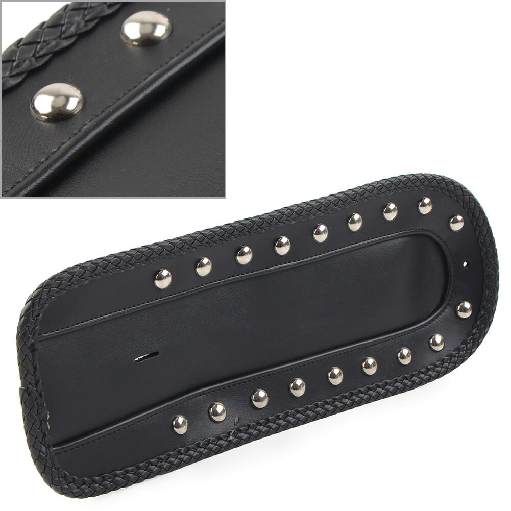 ya 5 8.7 Rear Fender Bib Solo for SEAT for Harley Sportster XLH 1200 1100 883 PU-Leder Black