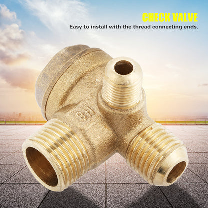 ya 14 Male Thread 90¡ãBrass Air Compressor Check Valve Accessory Tool 20*14*10mm