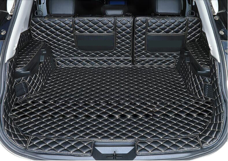 ya 7 6.10.3 PU Leather Boot Cargo Liner Tray Rear Trunk Floor Mat for Nissan Rogue 2021-2023