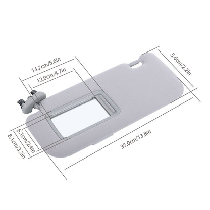 ya 10 10.28 Left driver's sun visor, gray with mirror, 74320-12E00-B0, suitable for 200