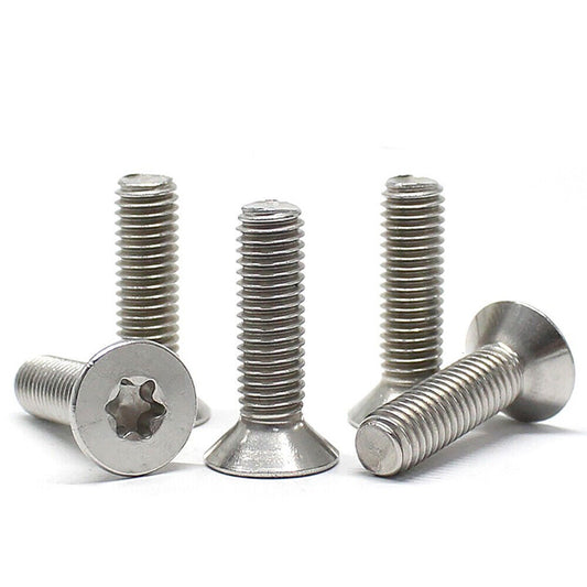 Stainless Steel Torx Countersunk Machine Screws Six Lobe M2 M2.5 M3 M4 M5 M6 M8