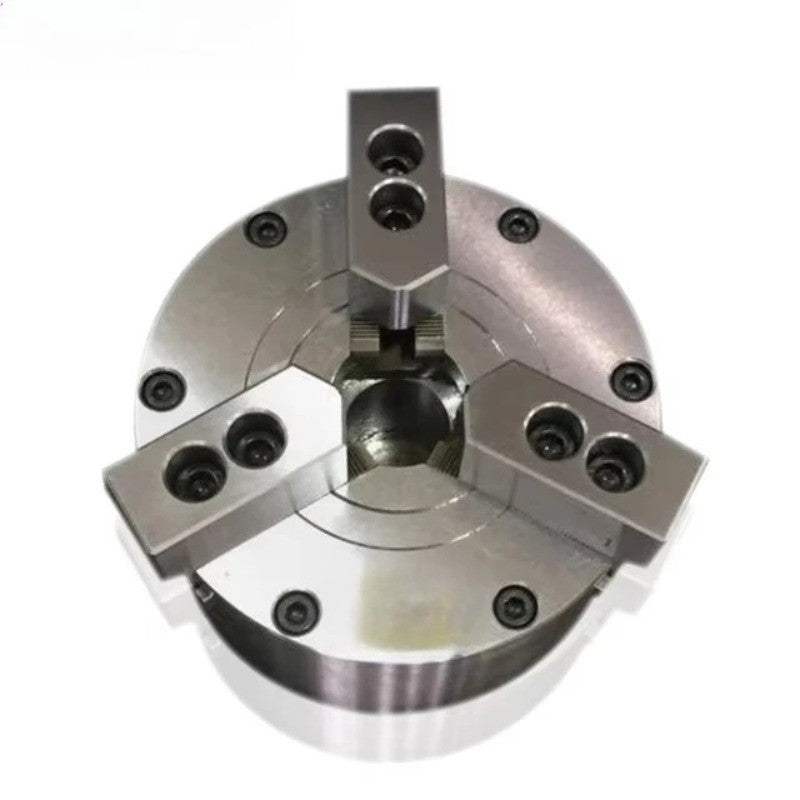 Hollow and solid CNC three-jaw hydraulic chuck crankshaft grinding machine