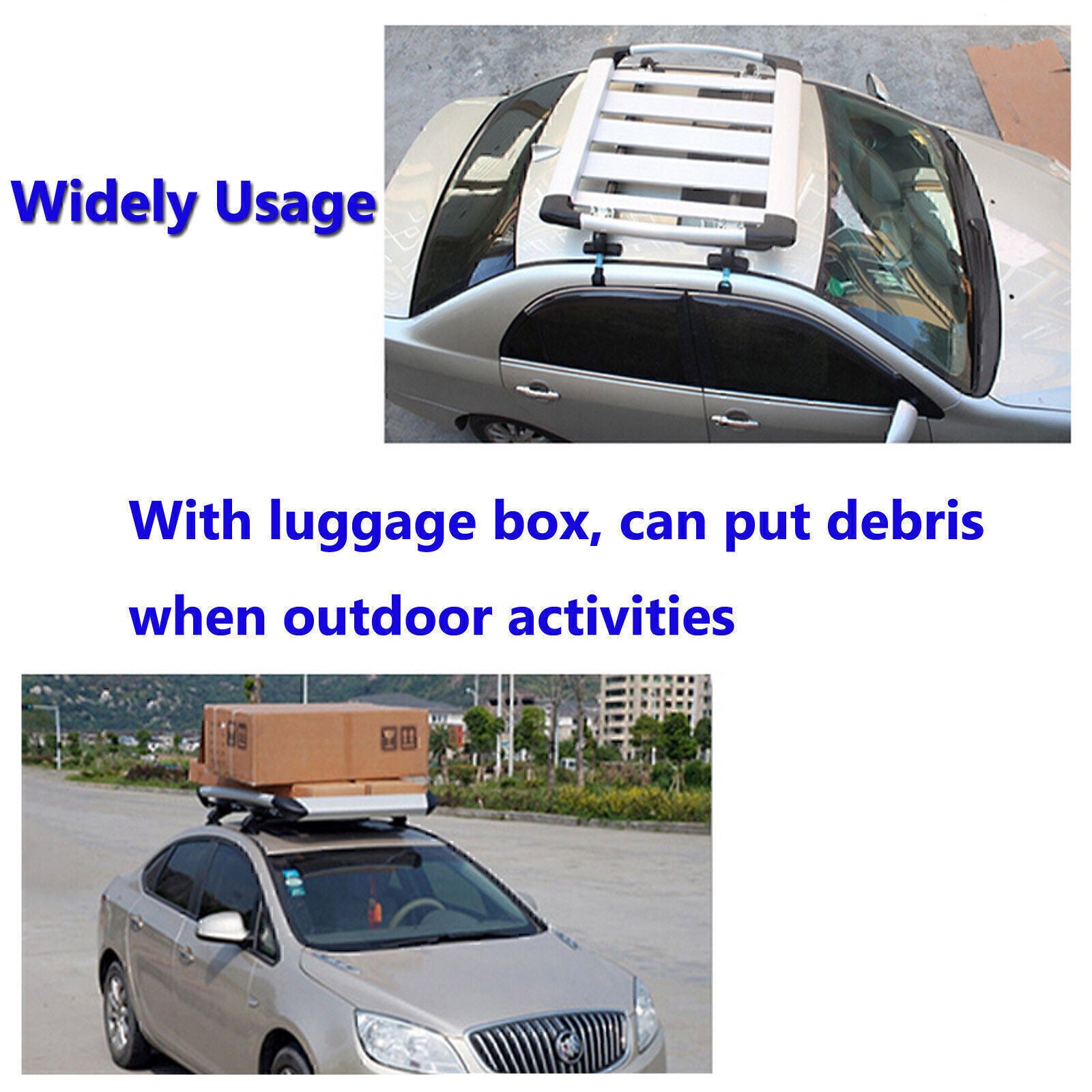 ya 5 8.7 Car Roof Rack Cross Bar Top Luggage Rack Carrier 2Pcs for Toyota Prius SY