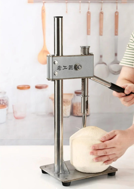 ya 26 Coconut Holes Opening Machine Manual Coconut Shell Opener Coconut Kitchen Tools