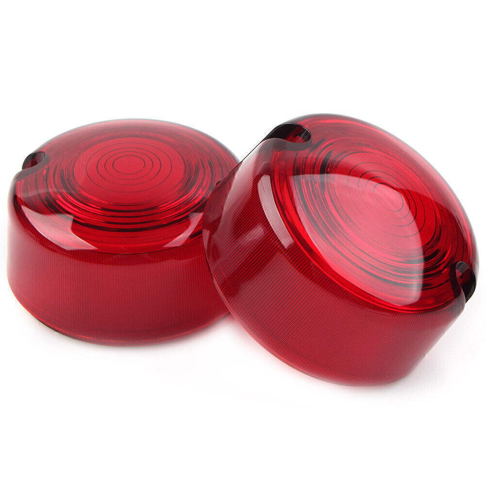 ya 5 8.7 Red Turn Signal Lens Cover for Harley Dyna FXD FXR Sportster XLH 883 1200 FXST
