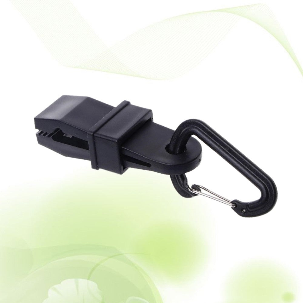 ya 1 7.7 6pcs Plastic Fastener Clips Peg Cordlock Fastener for Tent Awning (Black)