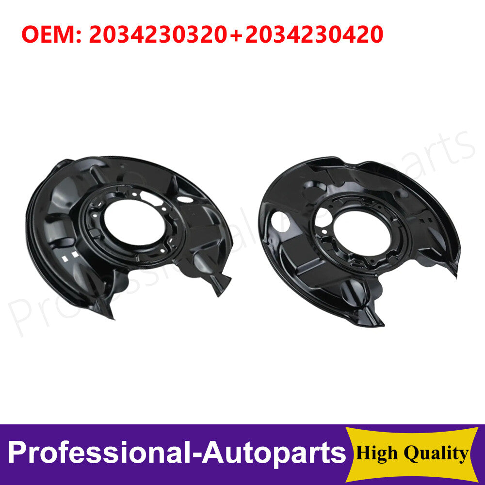 ya 1 7.1 1Pair L+R Brake Dust Shields for Mercedes-benz C230 C240 C32 AMG C320 CLK350 C350