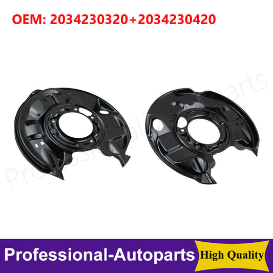 ya 1 7.1 1Pair L+R Brake Dust Shields for Mercedes-benz C230 C240 C32 AMG C320 CLK350 C350