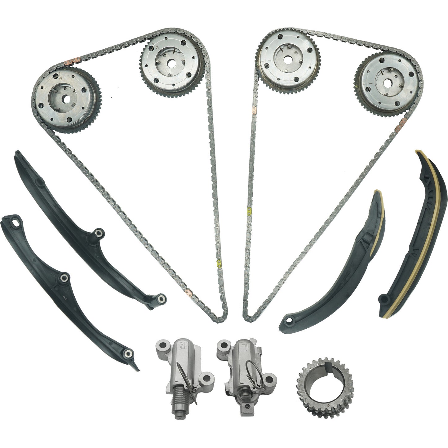 ya 10 5.28 Timing Chain Kit and VVT for 2017-2023 for Ford F150 Expedition for Lincoln for Navigator 3.5L