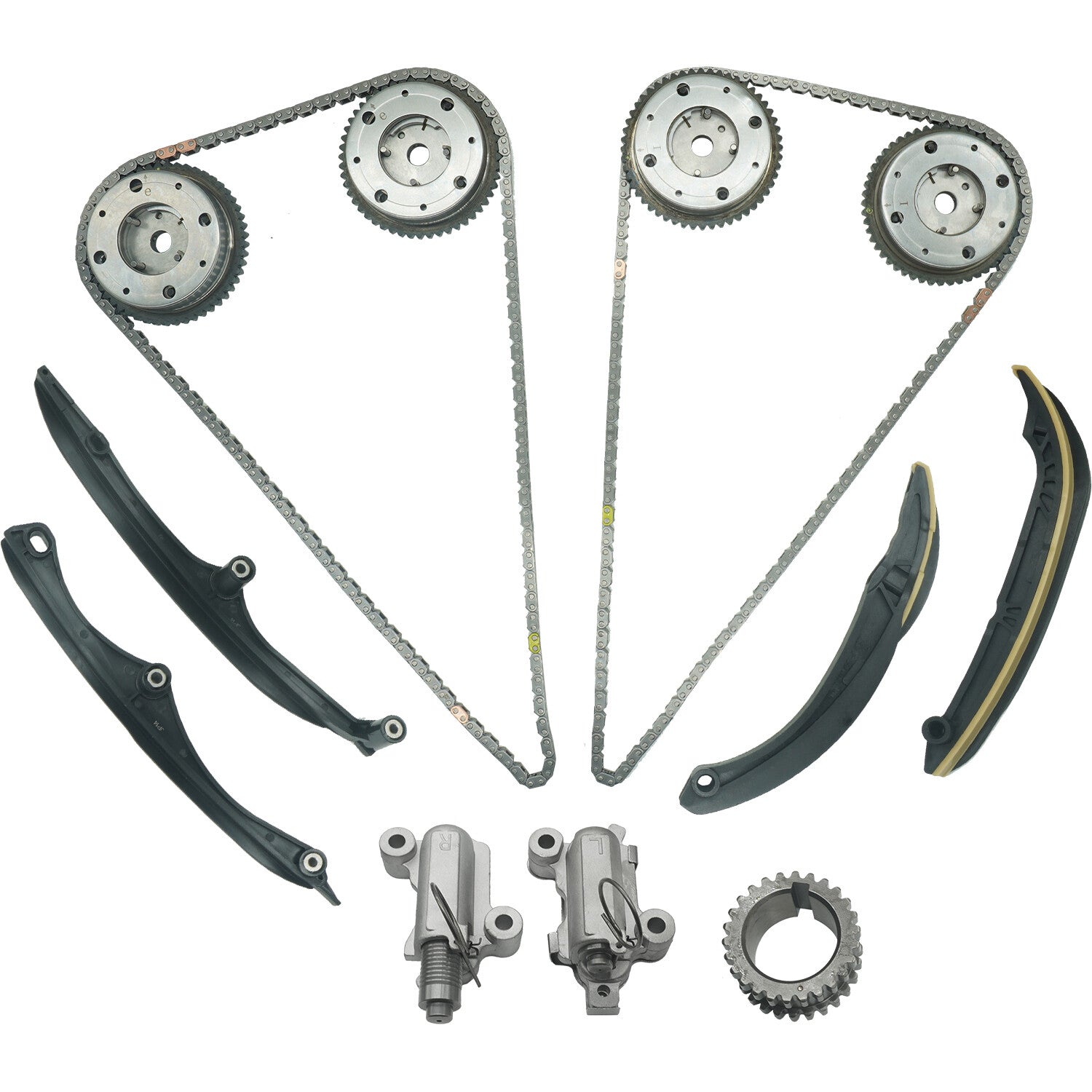 ya 10 5.28 Timing Chain Kit and VVT for 2017-2023 for Ford F150 Expedition for Lincoln for Navigator 3.5L