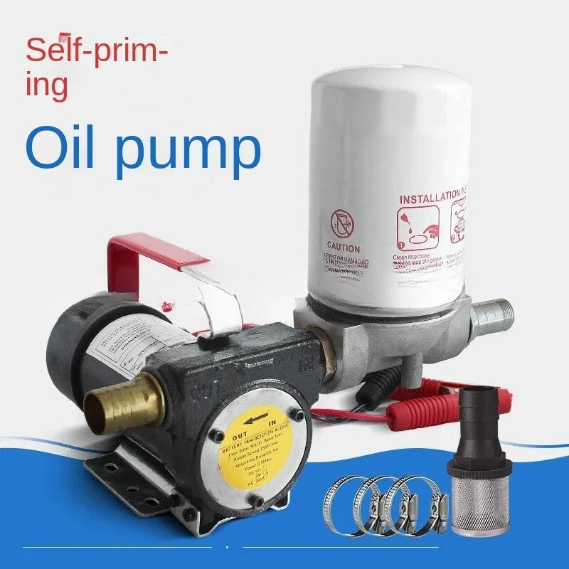 ya 26 7.28.3 24V/12V/220V Pump, Self-priming , Diesel Oil Transfer with Washable Filtera
