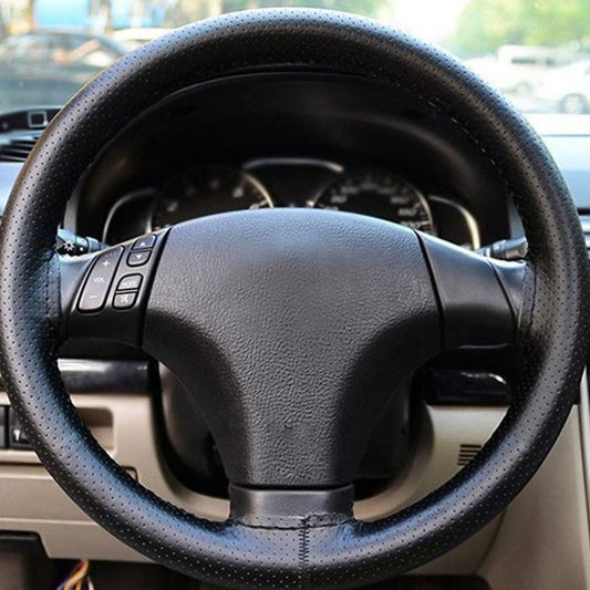 ya 1 7.3 Black Drive Truck PU with Needles and Thread Fit 38cm Car Steering