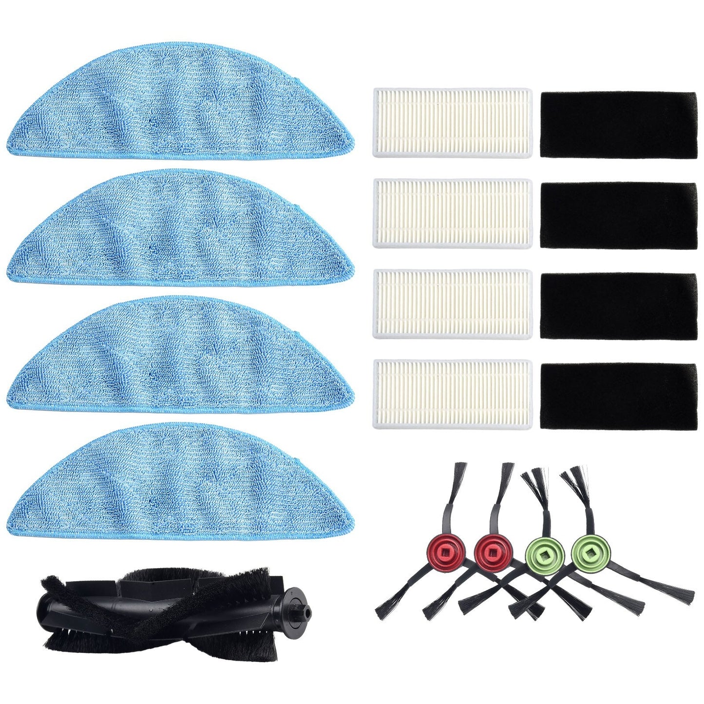 ya 25 Side Brushes Filter Highly Match Roller Brush Vacuum Cleaner Cloth Mop