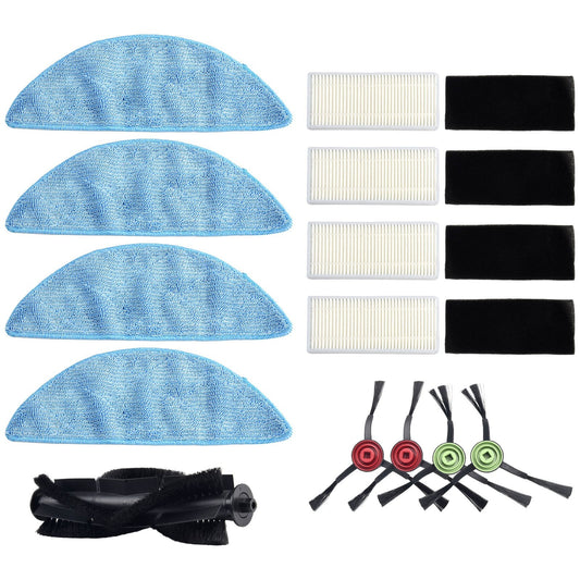 ya 25 Side Brushes Filter Highly Match Roller Brush Vacuum Cleaner Cloth Mop