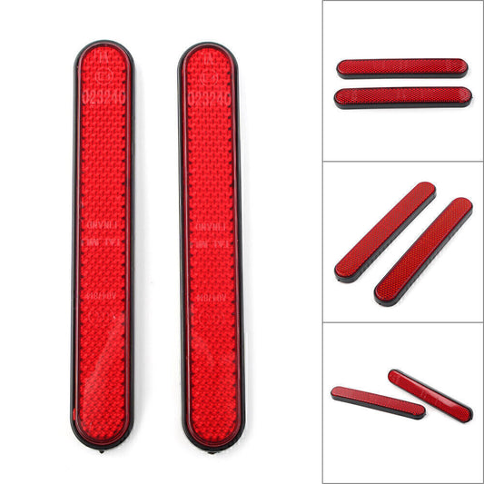 ya 7 6.10.2 2PCS Rear Mudguard Fender Reflector for Harley Sportster 883 1200 X48 A1 ABS Red