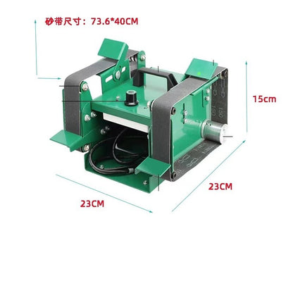 ya 17 220V Electric Water Mill Abrasive Belt Sander Double-Head Belt Polishing