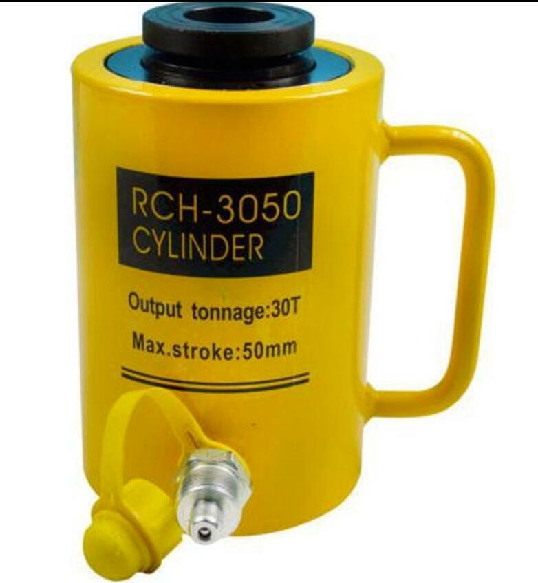 Hydraulic Hollow Hole Cylinder Jack Ram 30 Tons Industrial bi
