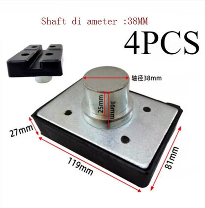 ya 5 8.7 4pcs Car Lift Rectangular Rubber Tray Heightening Feet Pads Shaft diameter 38mm