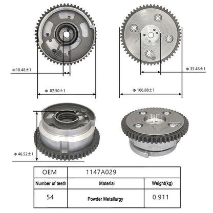ya 1 8.12 baidi Engine timing camshaft cam gear for Outlander 2.4L 1147A029