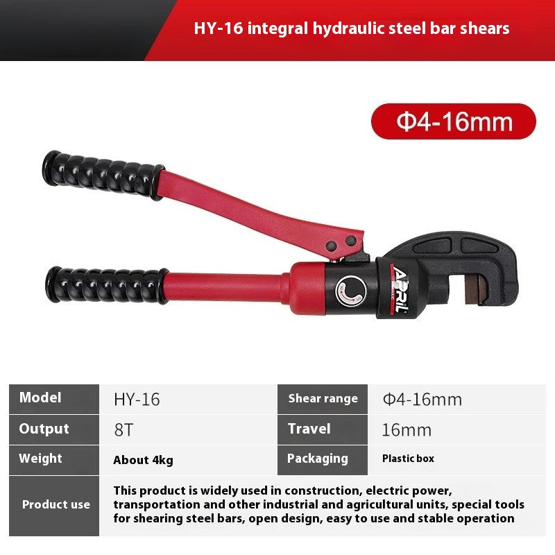ya 25 Hydraulic Steel Shear HY-12/16/20/22/25mm Hydraulic Cut-off Machine Vigorously