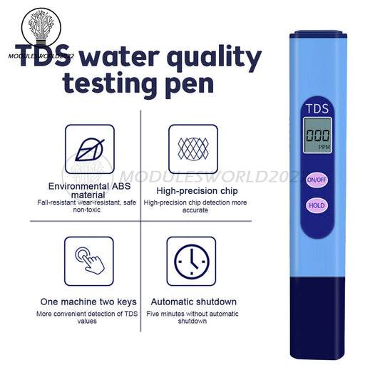 ya 26 Handheld 3 in1 TDS Water Quality Meter Testing Pen Purity Monitor 0-9990 PPM