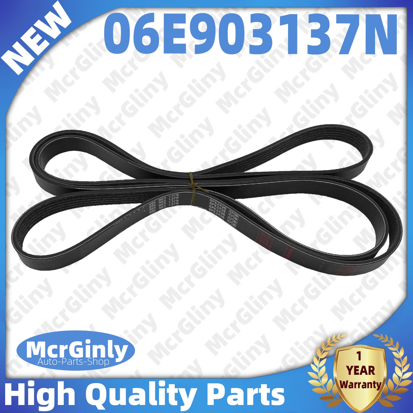 ya 1 7.1 3.0T Serpentine Belt 6PK2456 06E903137N for Audi A6 Quattro 2009-2011 CAJA CCAA