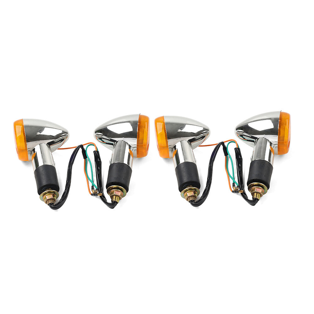 ya 4 6.17.2 4x Amber Turn Signal Lights 10mm for Suzuki Boulevard C109R C50 C90 S 40 50 83