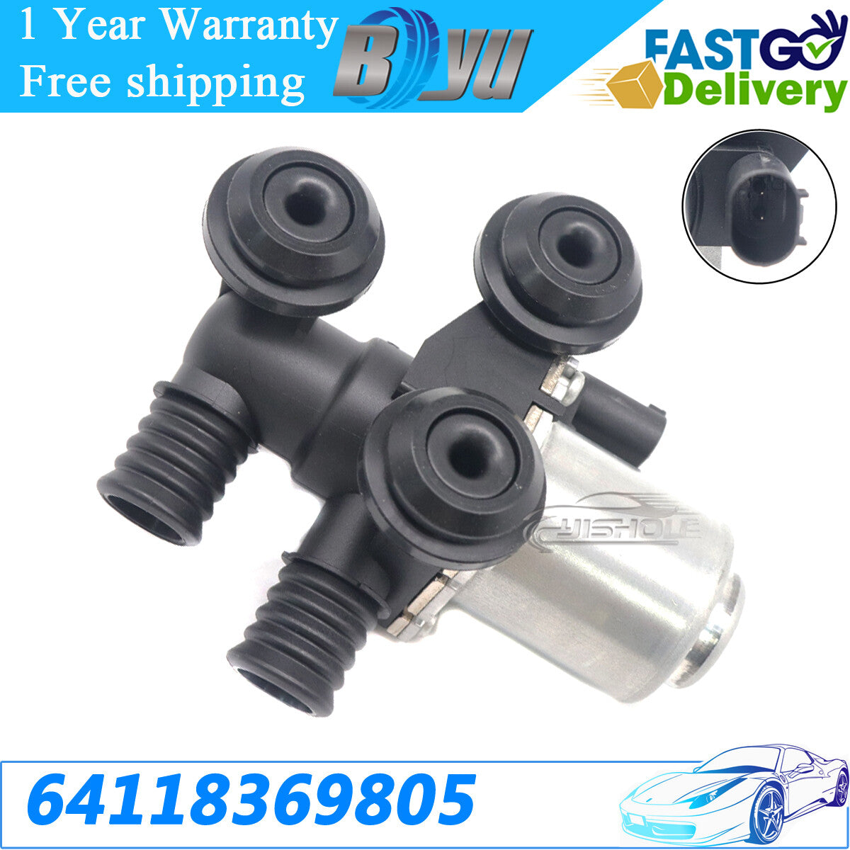 ya 3 6.25 64118369805 Heater Control Valves for BMW E46 323i 325i E39 525i E83 X3 E52 Z8