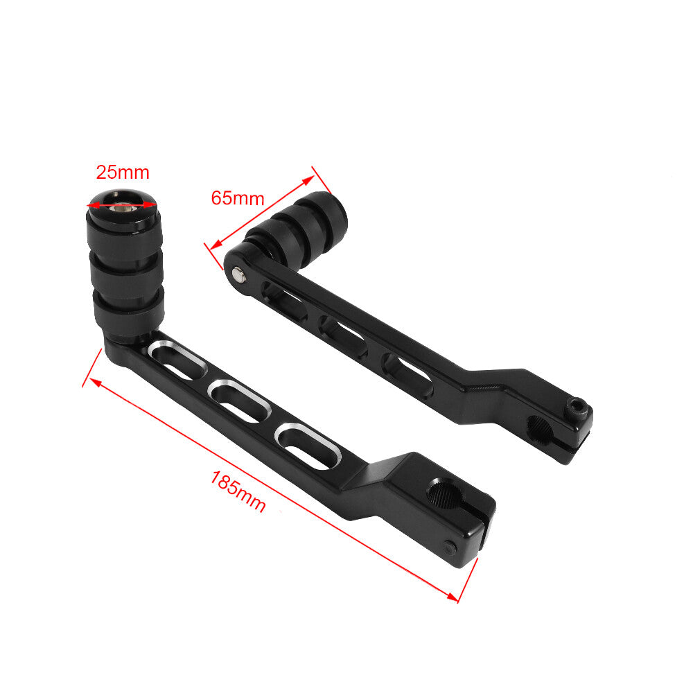 ya 5 8.7 Black heel toe gear shift lever with transmission pin for Harley Road Glide Road King