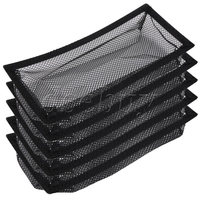 ya 25 5Pieces Air Vent Covers Polyester Net S n Trap Black 4 x10 for Home Floor