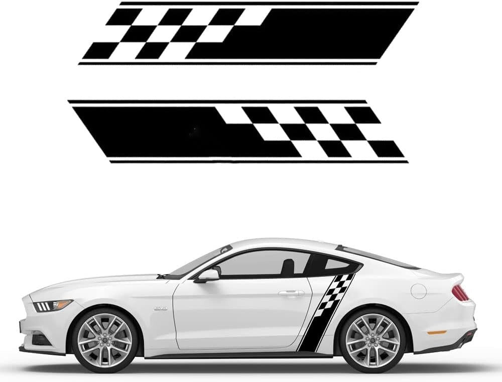 ya 1 7.8 2x Car Bodyside Styling Stickers Decal Waterproof Car Body Scratch Cover Decal