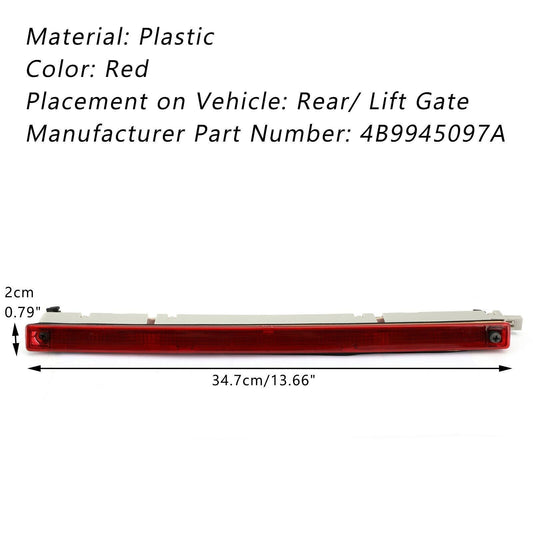 ya 1 8.5.3 Third 3Rd Brake Stop Light Fits for Audi A6 Allroad Quattro Wagon 4B9945097A