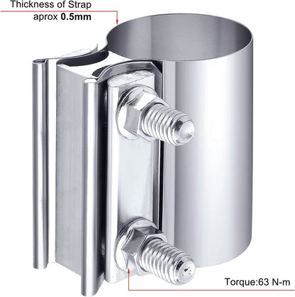 ya 5 8.7 2.5 inch/3 inch/4 inch/5 inch push button connector seal band clamp muffler clamp clamp 2 pieces