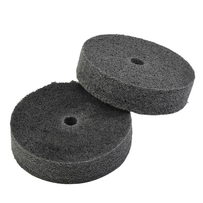 ya 17 2pcs 3-Inch Nylon Fiber Polishing Wheel Buffer Pad Metal Wood Grinding Disc Tool