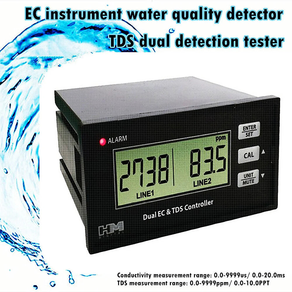 ya 26 AC220V Dual EC and TDS Controller Online 4~20mA Output EC Water Quality Detor