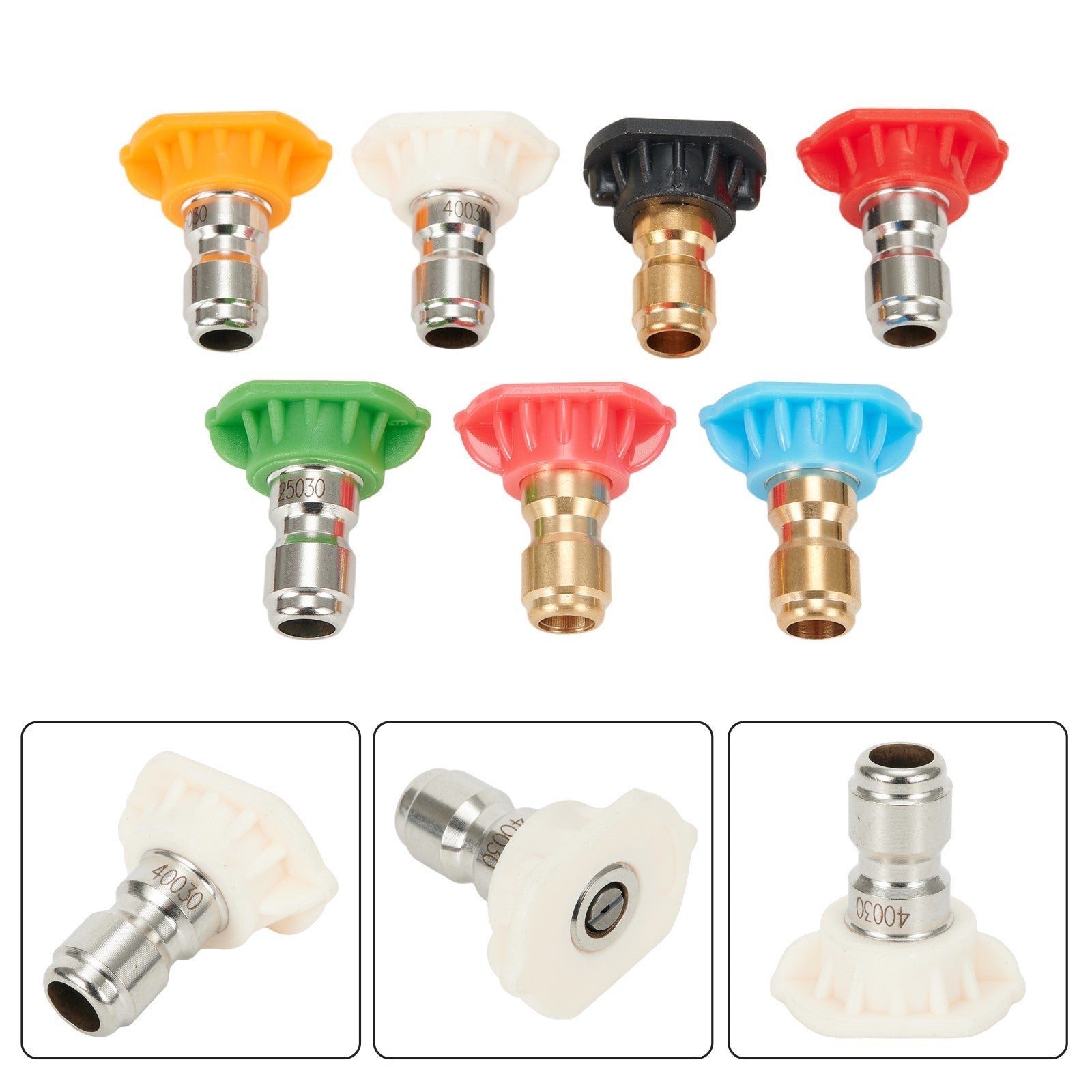 ya 26 High Pressure Washer Spray Tips Nozzles 1/4 Inch 7pcs Garden Cleaning Tool