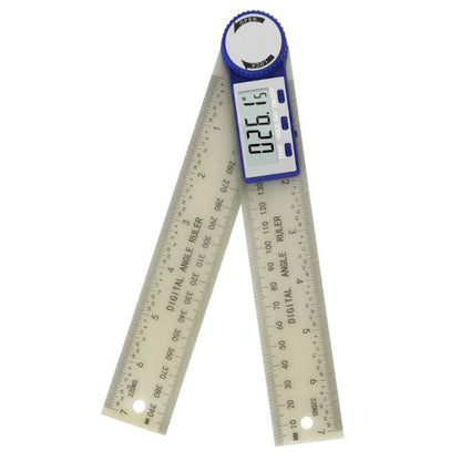 ya 14 Angles Measuring Tool 360 Ranges Clear LCD Display Ergonomic Protractor Ruler
