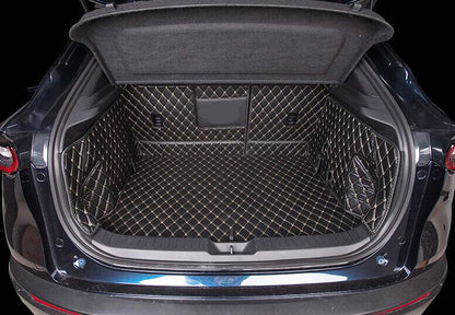 ya 5 8.7 Car Leather Boot Cargo Liner Tray Rear Trunk Floor Mat for Mazda CX-30 2020-2023