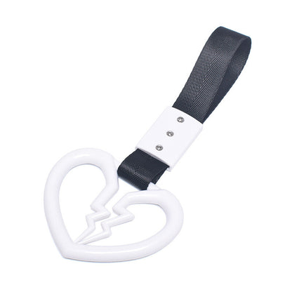ya 12 10.30 1*Devil Broken Heart Ring Train Bus Handle Strap Charm Tool Car Tsurikawa
