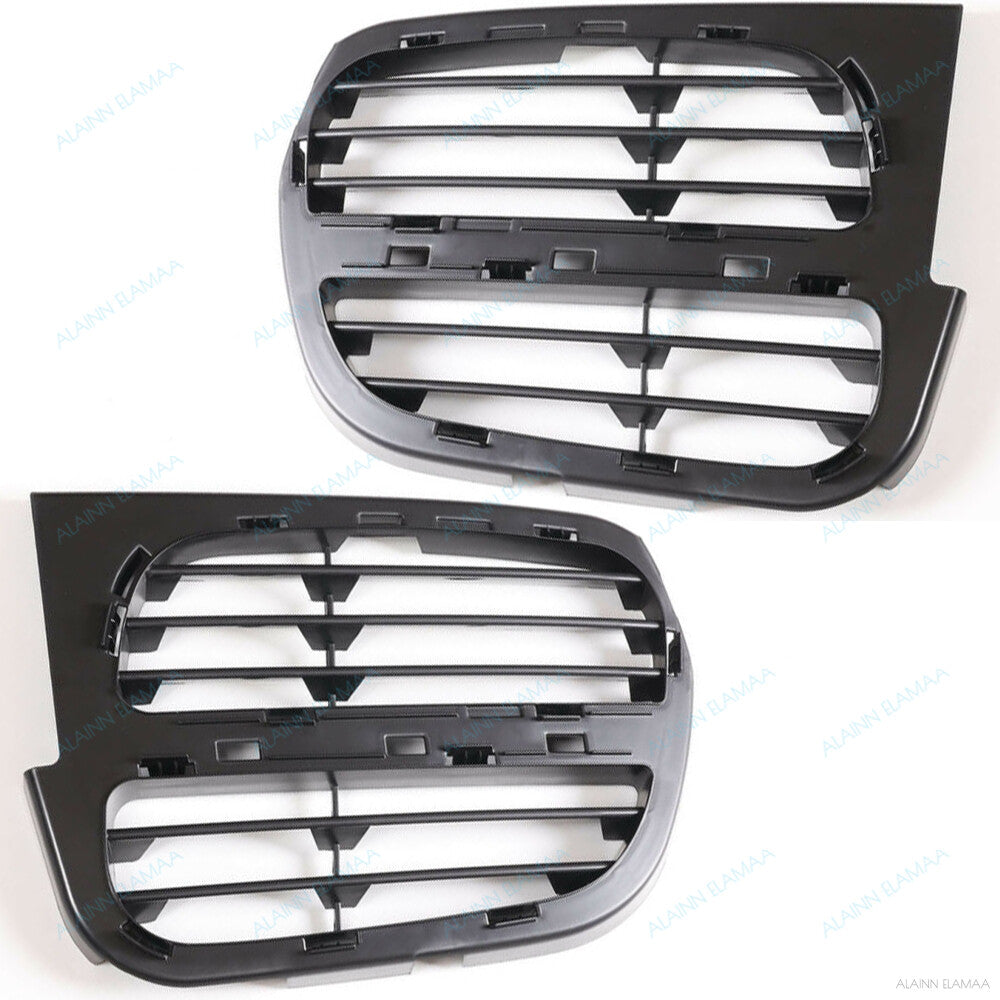 ya 27 6.18 Pair Front Bumper Bezel Cover Grille Fit for Porsche for Cayenne Base / S 2003-2006