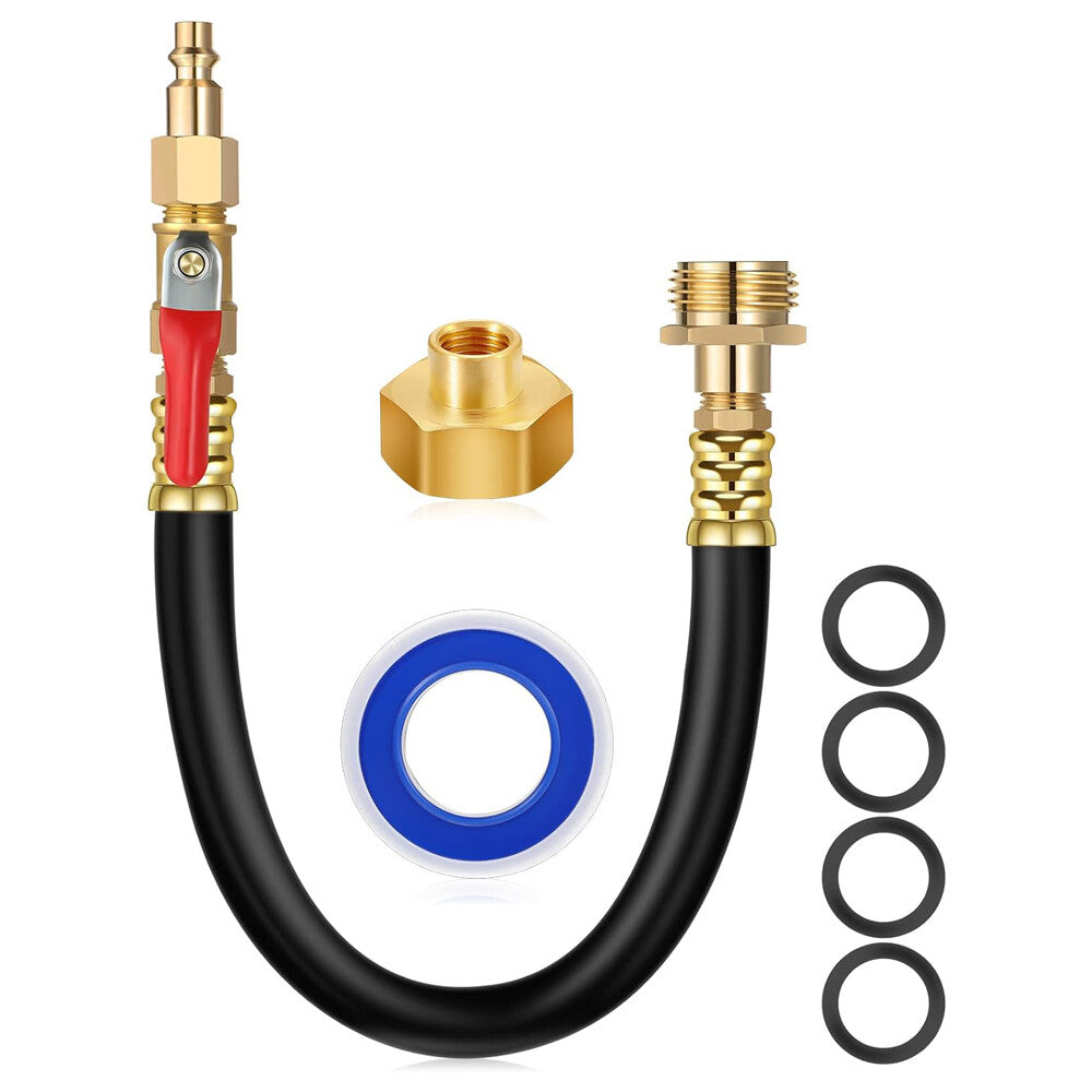 ya 10 5.28.2 Camper Winter Kit Blow Out Shut-Off Valve Adapter Hose Bib for RV Trailers 