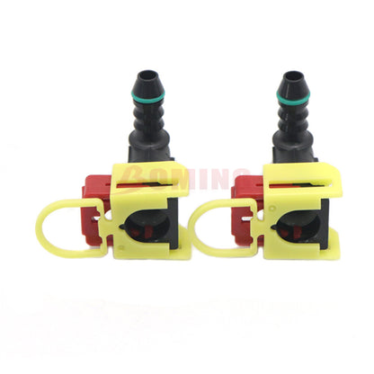 ya 5 8.7 9.49mm ID6 90¡ã Car New Fuel Line Hose Pipe Coupler Quick Release Connector 2PCS