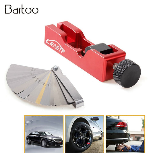 ya 28 Red Spark Plug Gap Tool Compatible with Most 10/12/14/16MM+32Blades Feeler Gauge