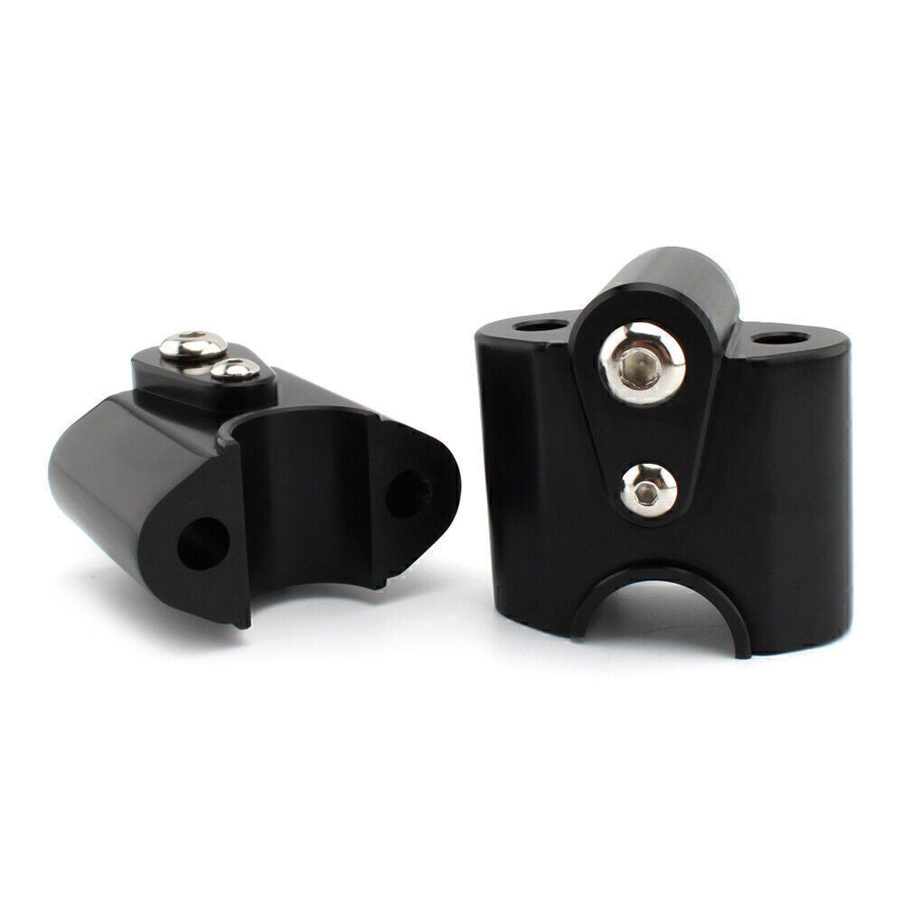 ya 2 6.30 Black Handlebar Risers Handle Bar Lift Clamp Adapters for BMW R 18