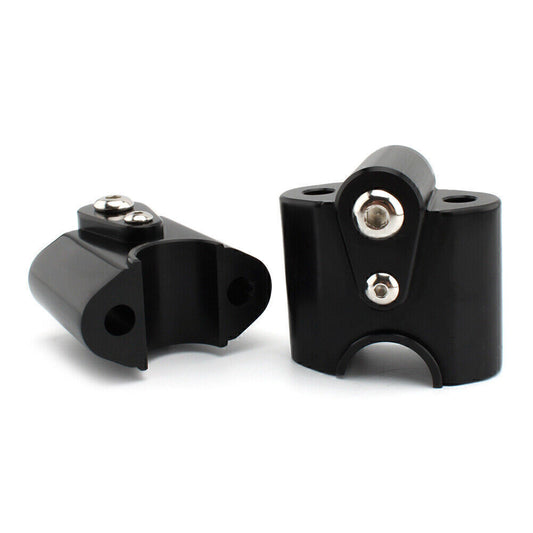 ya 2 6.30 Black Handlebar Risers Handle Bar Lift Clamp Adapters for BMW R 18