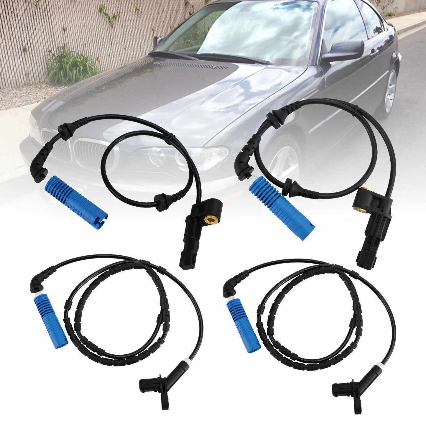 ya 1 8.5.1 4 ABS Wheel Speed Sensor Front Rear Left&Right for 325CI 325I 330CI 330I U1