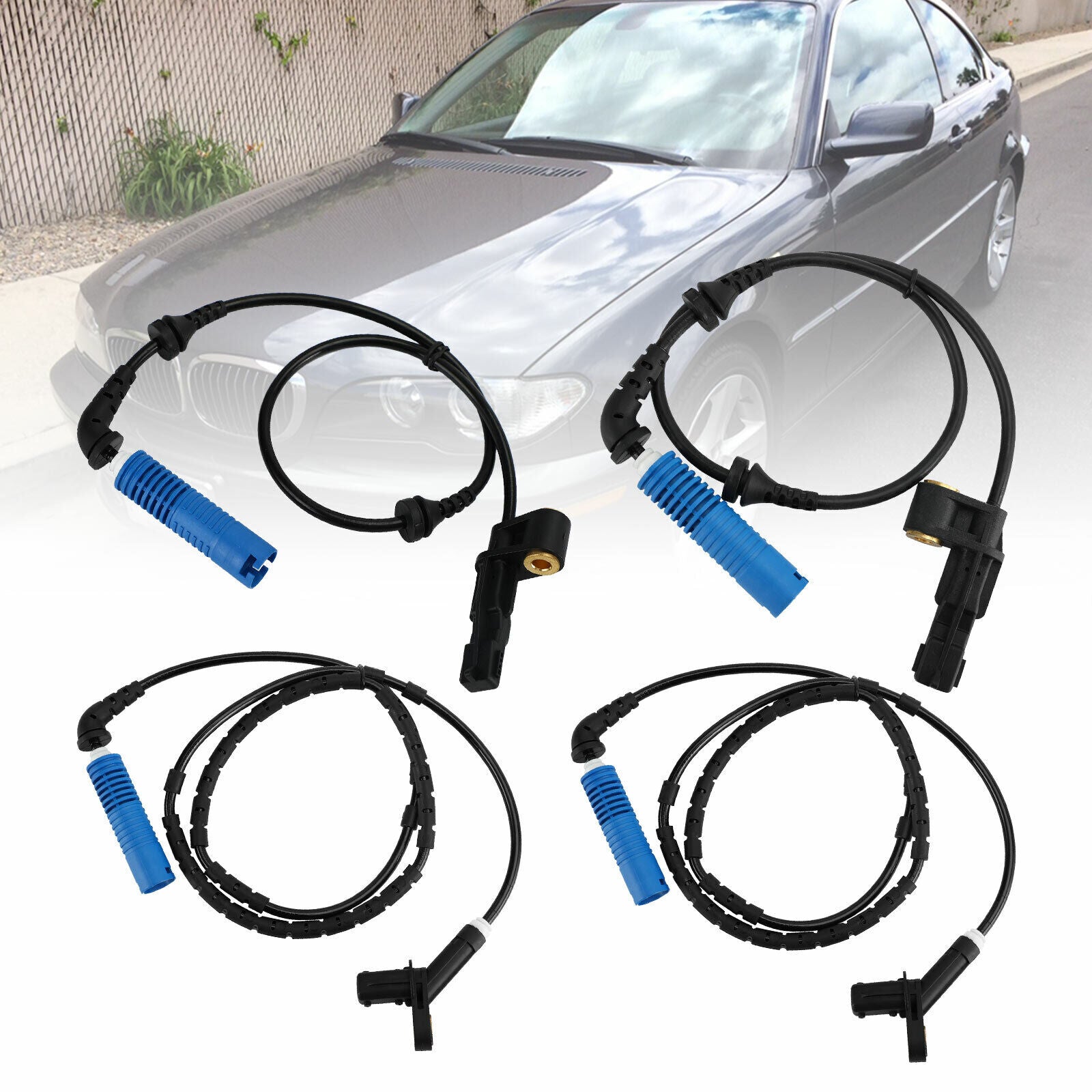 ya 1 8.5.1 4 ABS Wheel Speed Sensor Front Rear Left&Right for 325CI 325I 330CI 330I U1